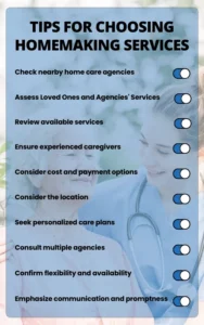 Tips for choosing homemaking services