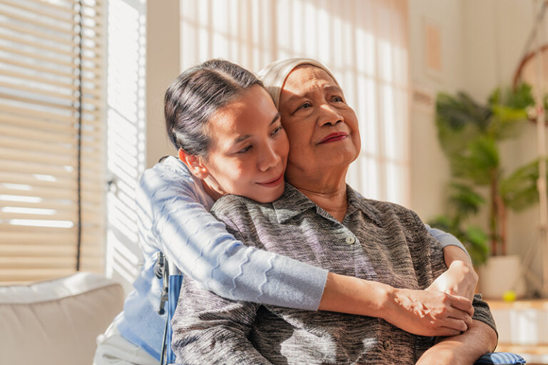 A daughter experiences the reality of family caregiving for cancer patients as she cares for her mother.