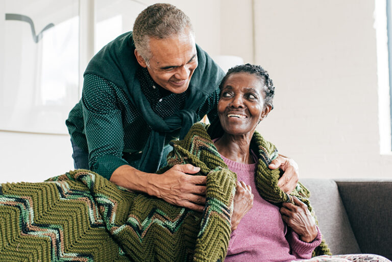 A man follows tried and true dementia caregiver tips when caring for his wife who has Alzheimer’s.